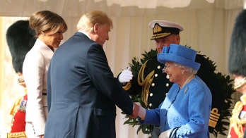 President Trump, First Lady Melania Trump meet Queen Elizabeth II at Windsor Castle