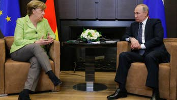 Germany's Merkel arrives in Russia for talks with Putin