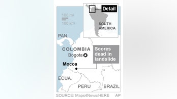 The Latest: Colombia AG to probe water and mud avalanche