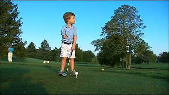 3-year-old one-armed golfer amazes with 100-yard drives