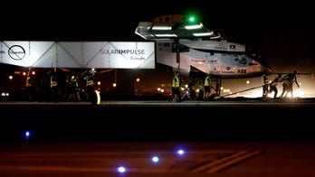 Solar plane lands in Arizona on latest leg of around the world flight