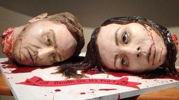 Bride makes gruesome severed head wedding cake