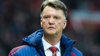 Under-pressure Louis van Gaal walks out of United news conference after questions about future