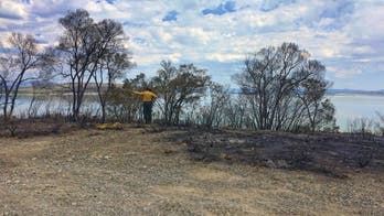 The Latest: Fire forces evacuations in California foothills