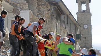 The Latest: Bishop: Pope in Rome jolted awake by the quake