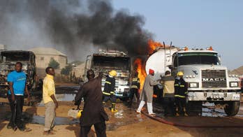 Suicide bombers destroy 3 fuel tankers in northeast Nigeria