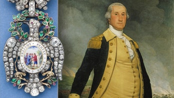 George Washington's jewel-encrusted Revolutionary War medal goes on display