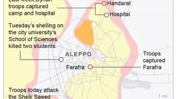 Syrian pro-government forces press attack on city of Aleppo