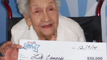 101-year-old lottery winner says money will be used to fix her roof