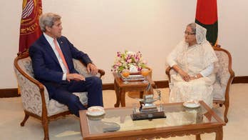 Kerry in Bangladesh for security talks amid terror concerns