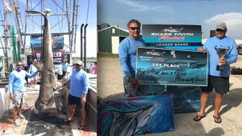 Massive 12-foot tiger shark caught off the coast of Texas