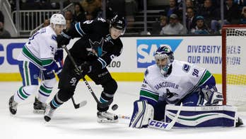 Sorensen's 1st NHL goal helps Sharks beat Canucks 3-1