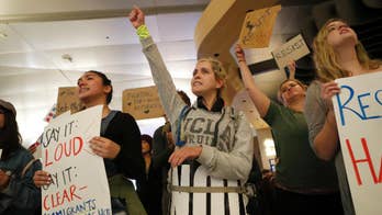 The Latest: Trump blames Delta, protests for airport woes