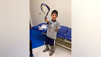Georgia boy, 7, born without arms, legs gets new prosthetic for baseball