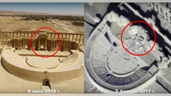 Drone footage shows new destruction in historic Syrian city of Palmyra