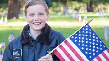 California boy places thousands of flags on veterans’ headstones
