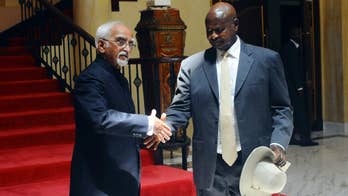 India's vice president visits Uganda, meets president