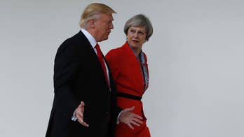UK Prime Minister May to serve Trump gourmet lunch at tense talks
