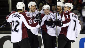 Nathan MacKinnon finishes hat trick late to help Avalanche beat Sharks 6-3