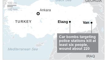 3 killed in car bomb attack on police station in Turkey