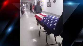 Nursing home's farewell for veteran goes viral