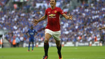 Ibra scores, United beats Leicester 2-1 in Community Shield