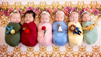 California photographer creates magical 'Disney' princess-themed photo shoot of newborns