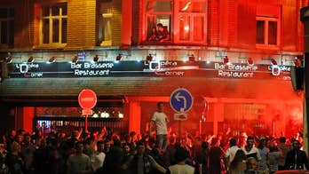 French police use tear gas to disperse violent English soccer fans