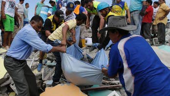 The Latest: Ecuador VP: Quake toll hits 77 dead, 578 injured