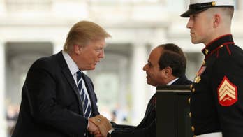 Trump welcomes Egyptian president