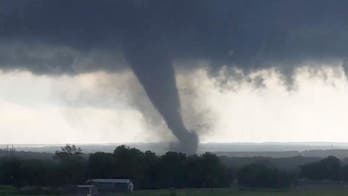 The Latest: Forecasters say tornado threatens Oklahoma towns