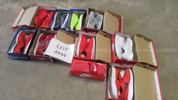 Convicted drug dealer's 67 boxes of shoes put up for auction