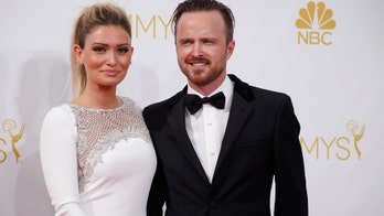 Aaron Paul surprises wife Lauren Parsekian on 'Jimmy Kimmel Live'