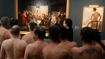 Checking out nudes in the nude at Austrian museum