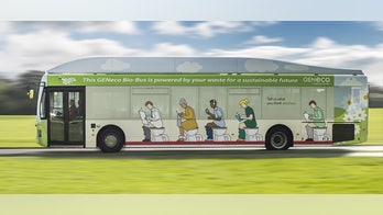Poop-powered bus hits British roads