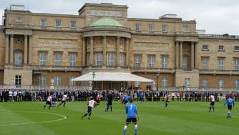 Prince William hosts first soccer match at Buckingham Palace