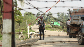 Obliterated village burned by Rohingya, Myanmar police say
