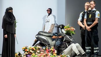 Danish designer uses runway to make statement on burqa ban