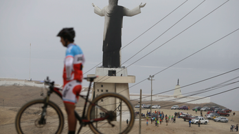 Christ statue in Peru damaged by fire days before pope visit