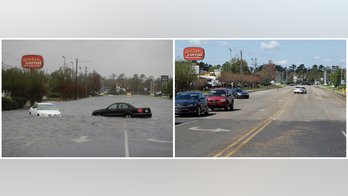 AP PHOTOS: A look at flooding before and after Florence
