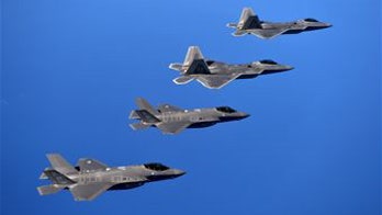 Fighter milestone: F-22s and F-35s train together for the first time