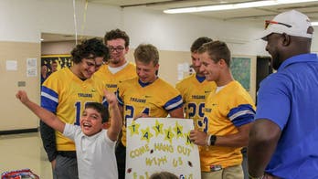 Bullied boy gets surprise of his life from football team