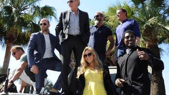 All-star 'Expendables 3' cast rolls into Cannes in tanks