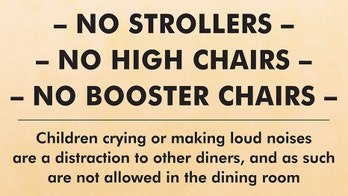 Patrons outraged over California restaurant banning 'loud' children