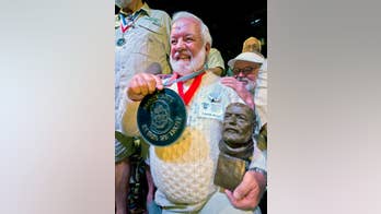 White-bearded Florida man wins annual Ernest Hemingway look-alike contest in Key West