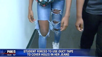Mom angry school forced daughter to cover legs with duct tape for violating dress code
