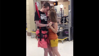 Quadriplegic man shares first dance with wife two years after wedding