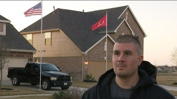 Marine veteran fighting to fly American, Marine Corps flags outside Texas home