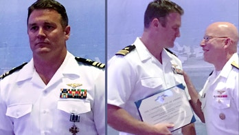 US Navy fighter pilot receives valor award for shooting down Syrian jet in 2017