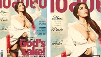 Men's mag shows women imitating Pope; Catholic organization furious
